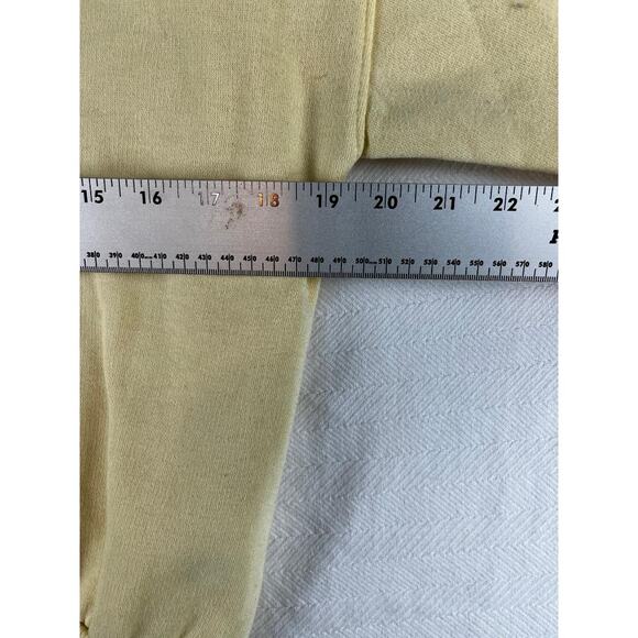 Womens Nok Nok Sweater L Excellent Cream V-Neck Pull Over Vintage - Picture 4 of 8